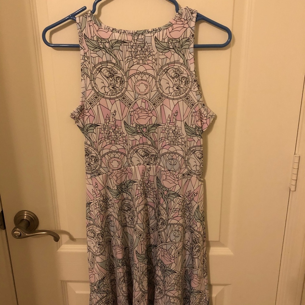 Pastel Disney Beauty and the Beast skater dress